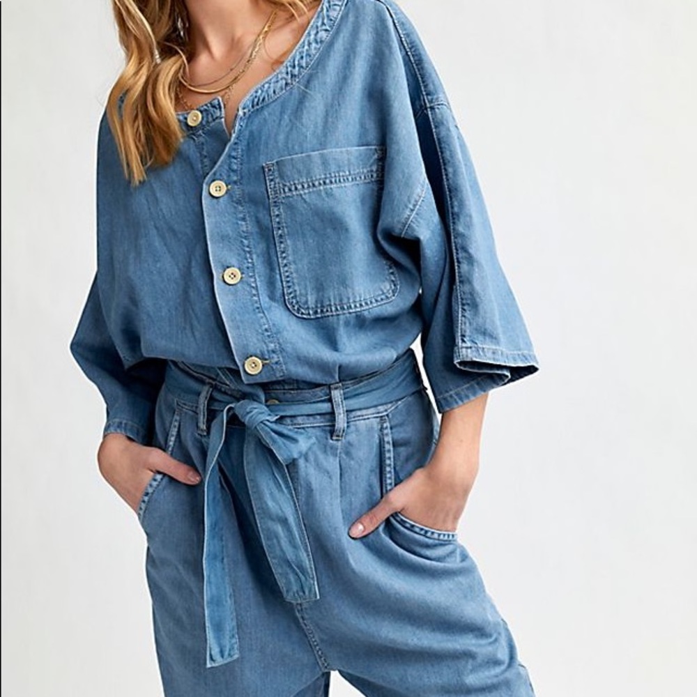 🔆Free People Soft Denim Jumper